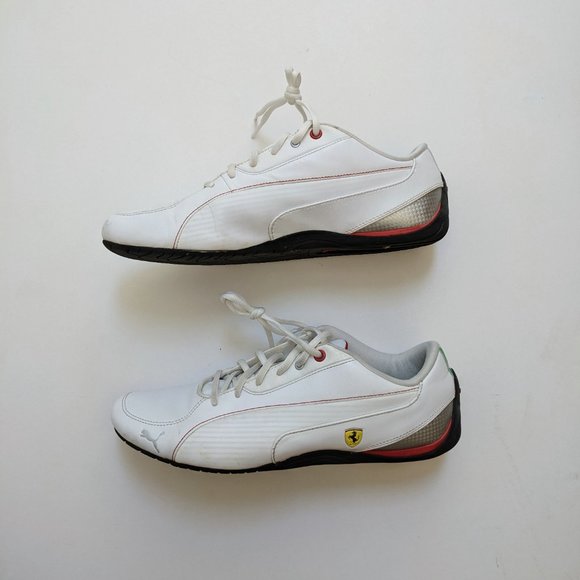 Men's White Puma Ferrari Sneakers Size 11 - Picture 4 of 9